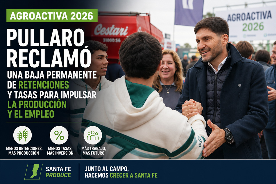 Pullaro impulsa nuevas líneas de crédito para fortalecer la producción santafesina